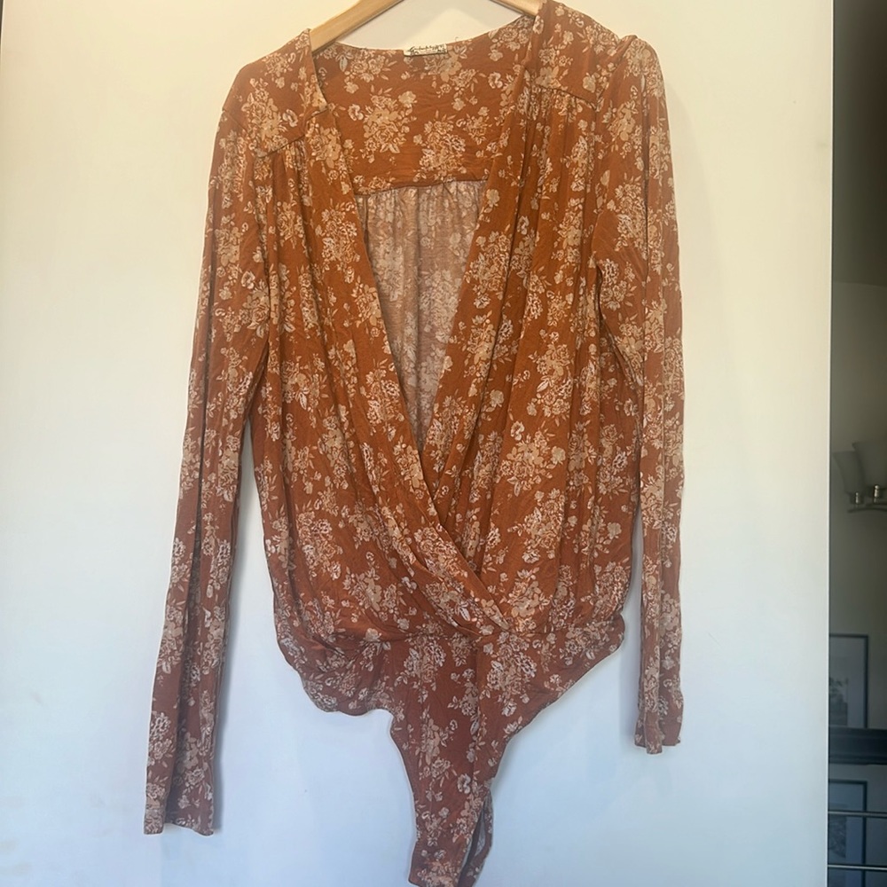 Free People Spring Combo Bodysuit  - Size L